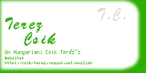 terez csik business card